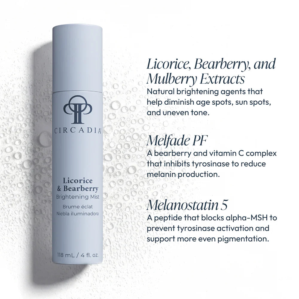 Circadia Licorice & Bearberry Brightening Facial Mist $34 usd