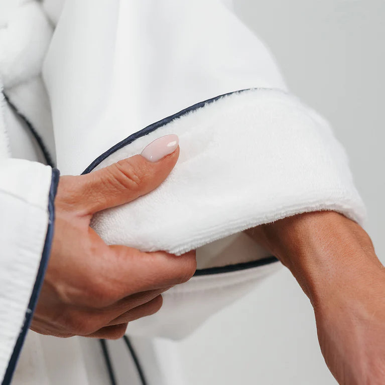Luxury Robe with Circadia's Iconic Blue Piping $140 USD