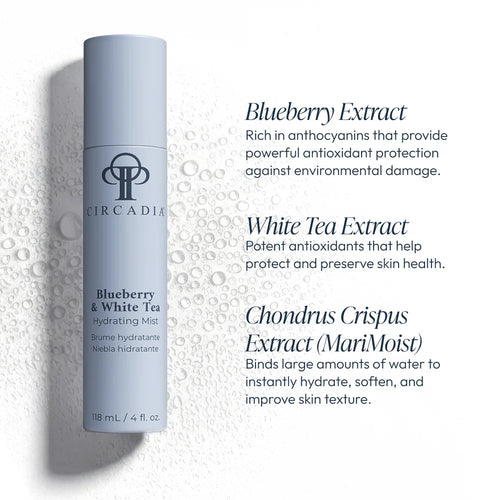 Circadia Blueberry & White Tea Hydrating Facial Mist $35 USD