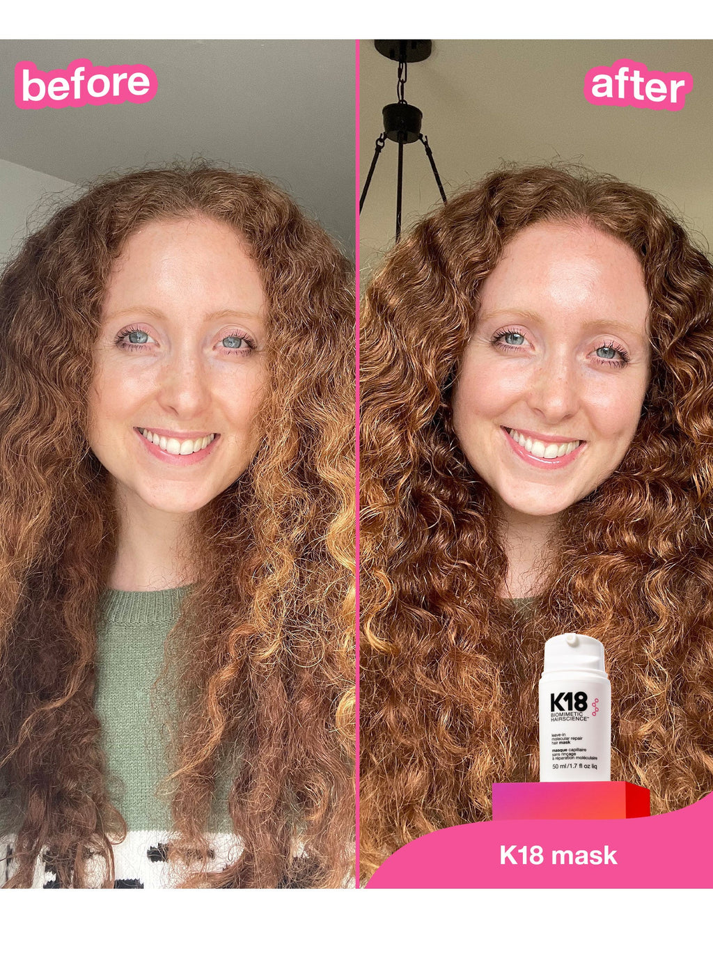 K18 Biomimetic HairScience Leave-In Molecular Repair Hair Mask (starting at $30 USD)